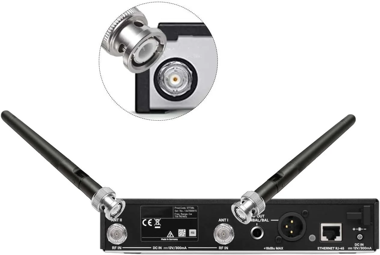 آنتن UHF با کانکتور BNC برای گیرنده های Sennheiser EW100 EW300 EW500 G3/G4، 2 عدد آنتن UHF