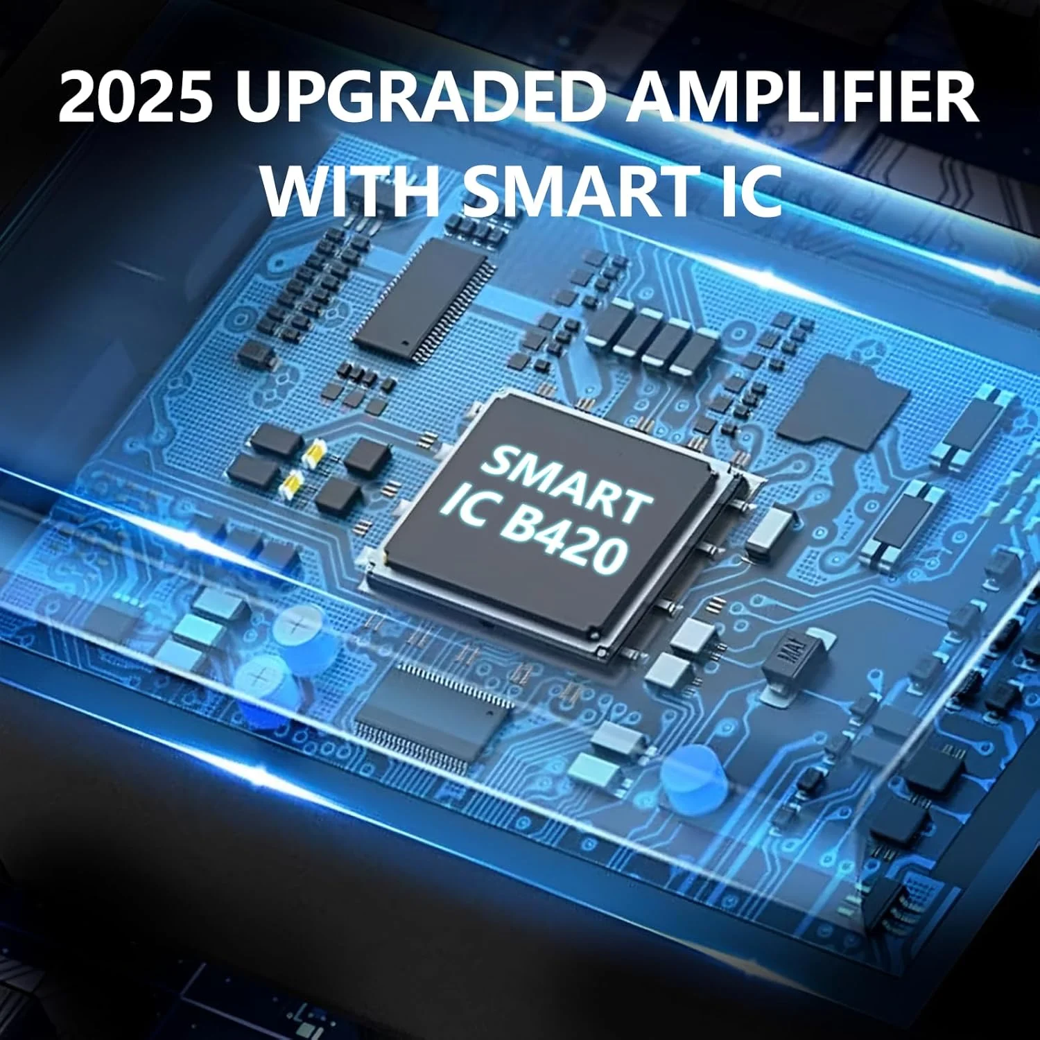 آنتن تلویزیون داخلی دوربرد، آنتن HDTV دیجیتال تقویت شده 2025 با تقویت کننده سیگنال جداشدنی، پشتیبانی از تلویزیون هوشمند 4K 1080P ATSC 3.0 برای کانال های محلی - کابل کواکسیال 16.4 فوت HDTV