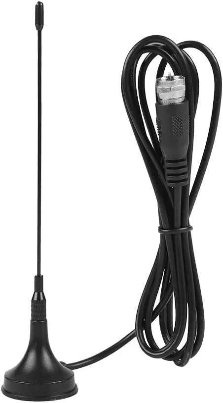 آنتن تلویزیون، آنتن دو بانده تمام فلزی UHF/VHF، آنتن دیجیتال داخلی HDTV با پایه مغناطیسی، آنتن مکنده برای تلویزیون خانگی/تلویزیون خودرو، ضد باد، ضد باران، ضد تداخل