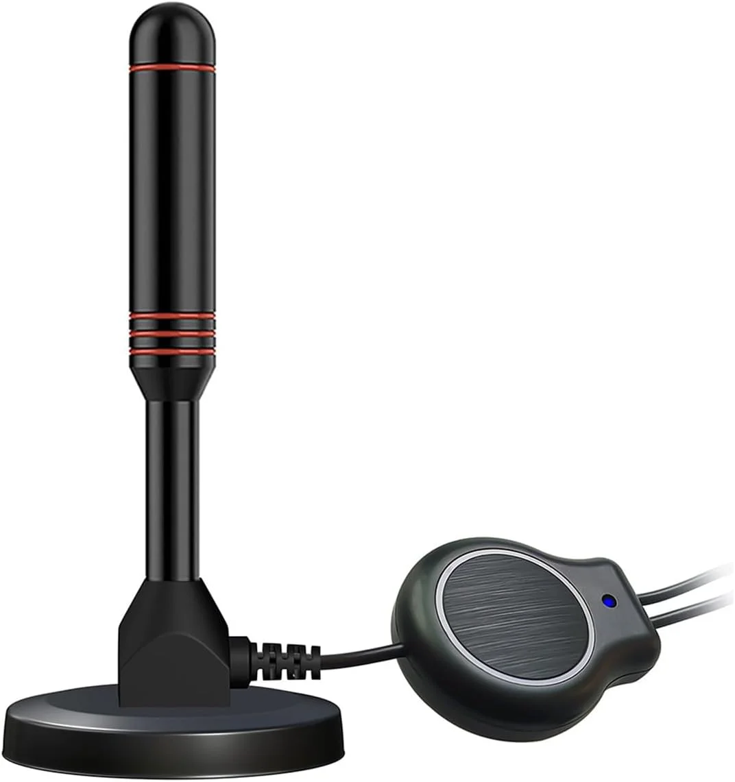 آنتن تلویزیون Alnicov، آنتن تلویزیون دیجیتال HD قابل حمل، گیرنده داخلی برد بلند با تقویت کننده سیگنال و پایه مغناطیسی