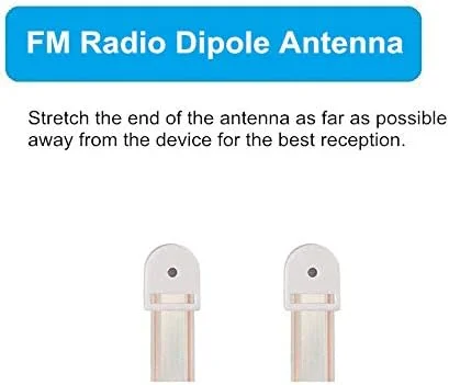 آنتن FM 300 اهمی Ancable مدل T شکل دوقطبی رادیویی با ترمینال اسپید برای رسیور تیونر استریو قدیمی یاماها شارپ JVC دنون مارانتز