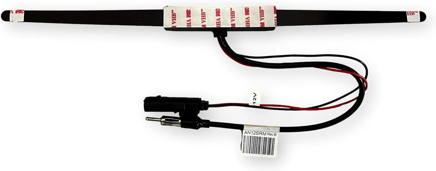 آنتن شیشه ای تقویت شده AM/FM مدل AN12SRM، مشکی، طول 14.5 اینچ