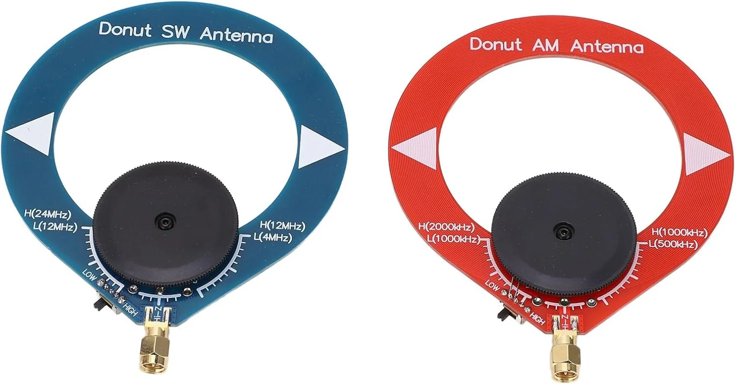 آنتن دوناتی AM آکوزون، مینی لوپ AM برای رادیوهای قابل حمل، ضد تداخل AM MW SW موج کوتاه، 2 عدد
