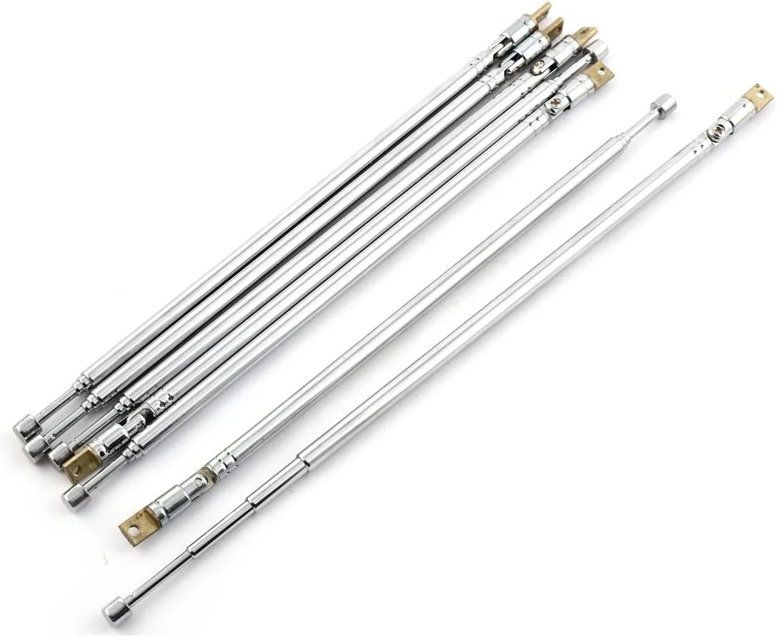 آنتن تلسکوپی 4 قسمتی FM (ابزار دستی) AM، میله 360 درجه، طول 62 سانتی متر، 7 عدد