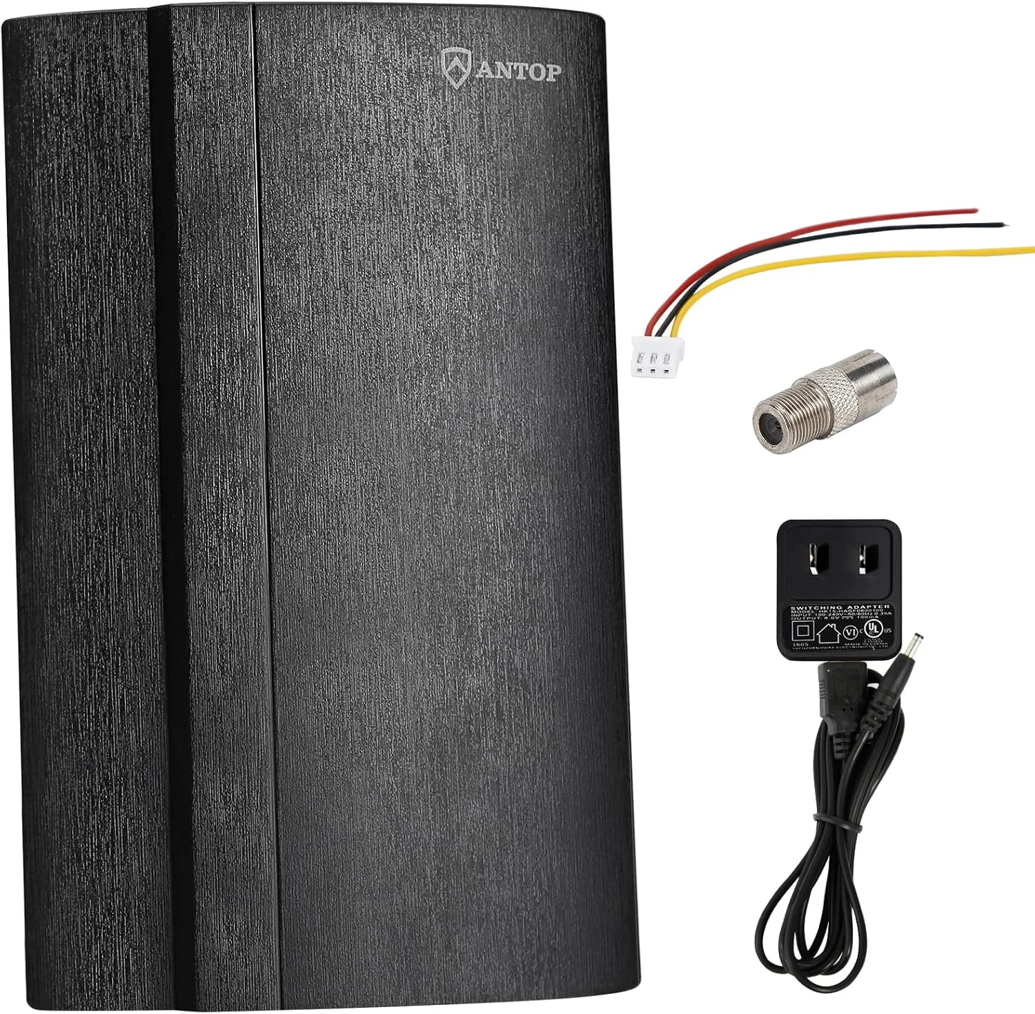 آنتن AM/FM ایرباف - Antop AT-212FM با تقویت کننده دیجیتال داخلی برای بهبود دریافت سیگنال، شامل کابل کواکسیال 1.8 متری - آنتن FM برای گیرنده استریو داخلی