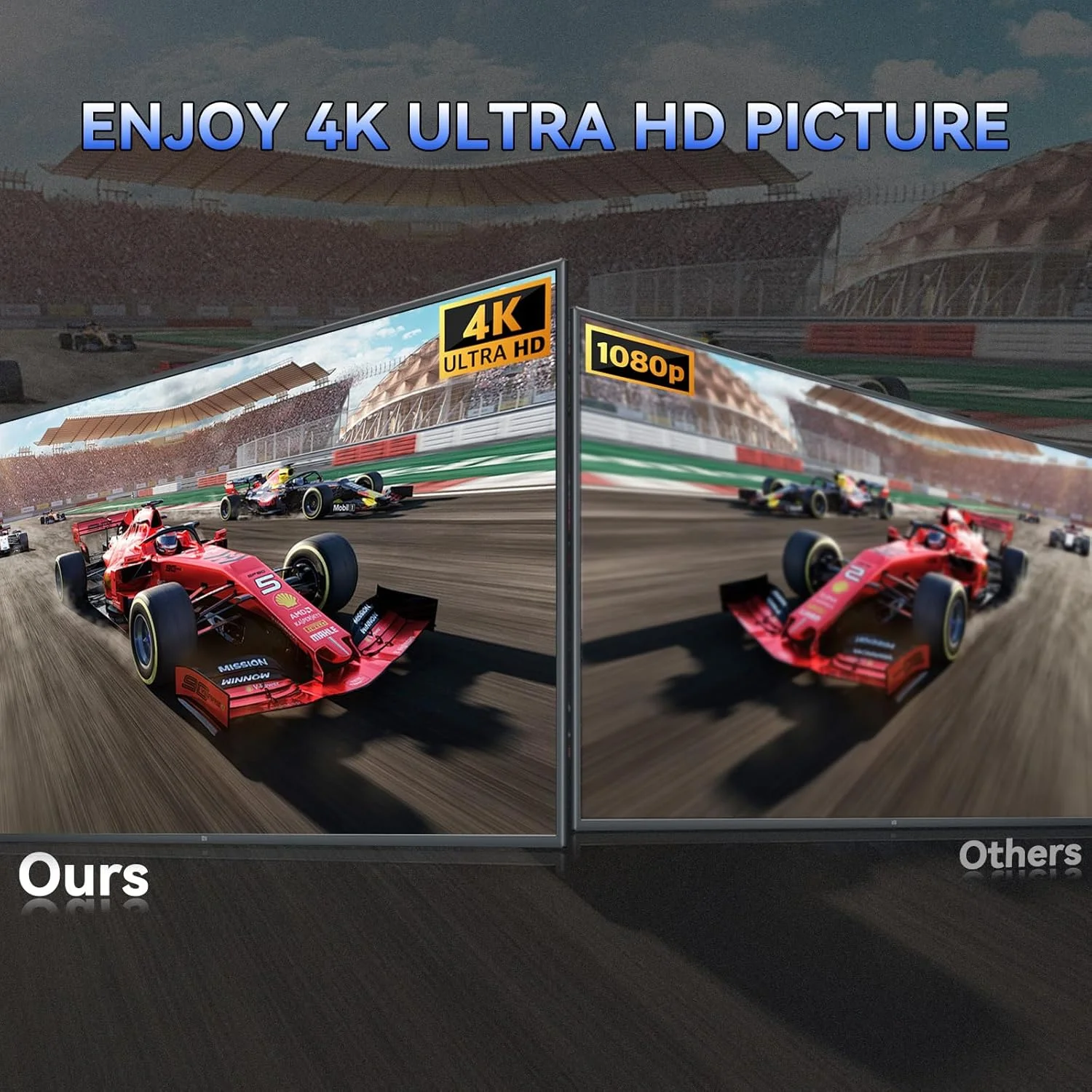 آنتن تلویزیون داخلی HD 4K 1080p مدل 2025 با سیگنال قوی برای تلویزیون هوشمند، آنتن دیجیتال با تقویت کننده، برد بلند تا 1600+ مایل، کابل های 26 فوتی