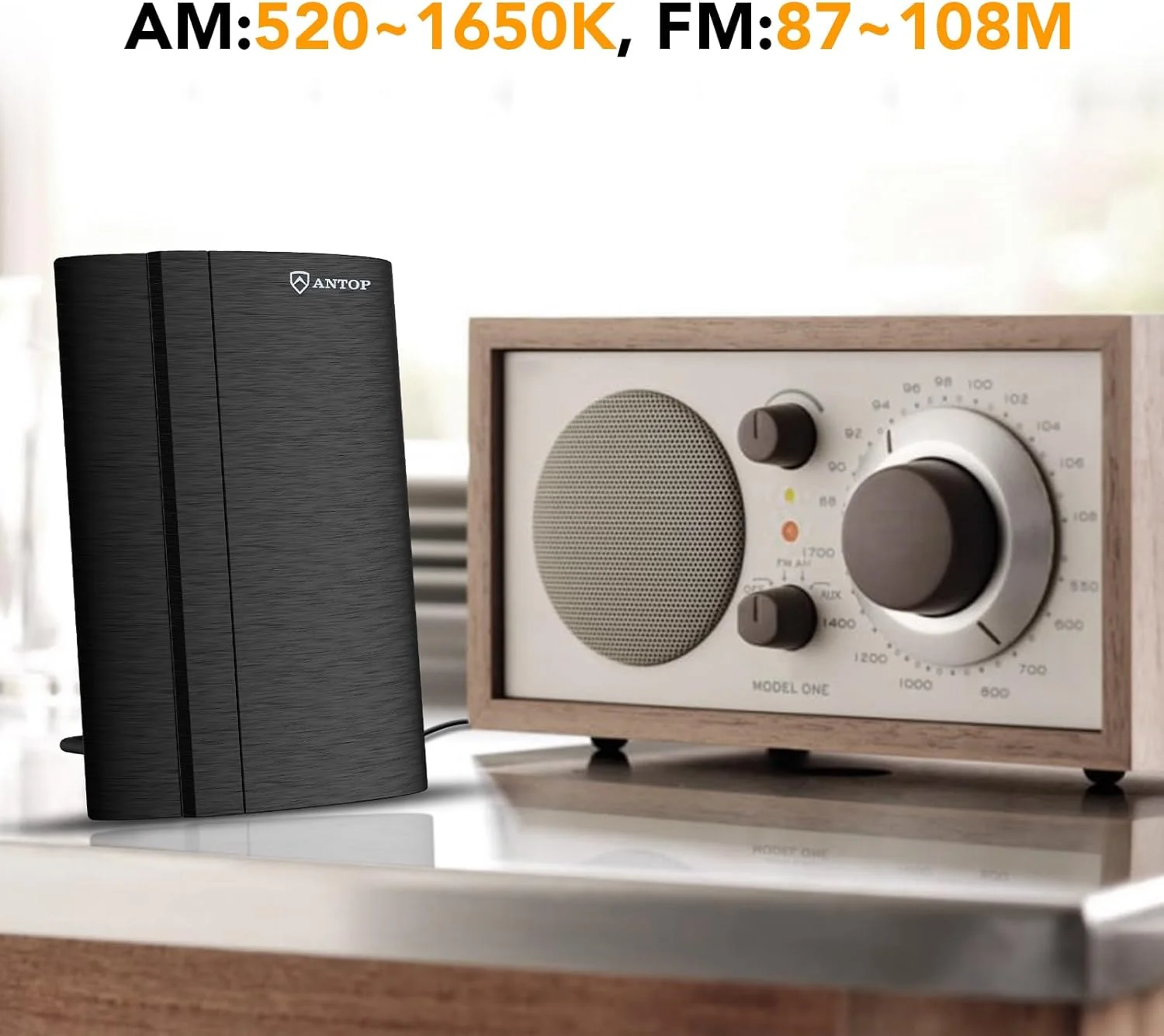 آنتن AM/FM ایرباف - Antop AT-212FM با تقویت کننده دیجیتال داخلی برای بهبود دریافت سیگنال، شامل کابل کواکسیال 1.8 متری - آنتن FM برای گیرنده استریو داخلی آنتن AM/FM ایرباف - Antop AT-212FM با تقویت کننده دیجیتال داخلی برای بهبود دریافت سیگنال، شامل کابل کواکسیال 1.8 متری - آنتن FM برای گیرنده استریو داخلی