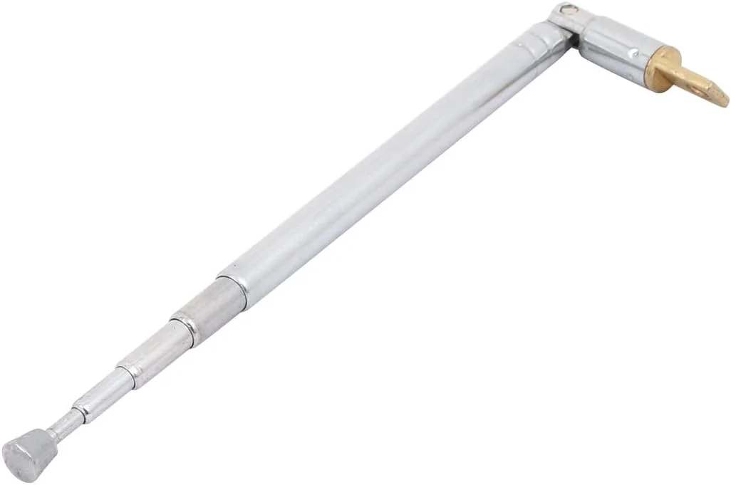 آنتن تلسکوپی FM رادیویی تلویزیون Aexit با 5 بخش (انتقال)، طول 10.5 اینچ (21ry557qf600)، رنگ نقره ای