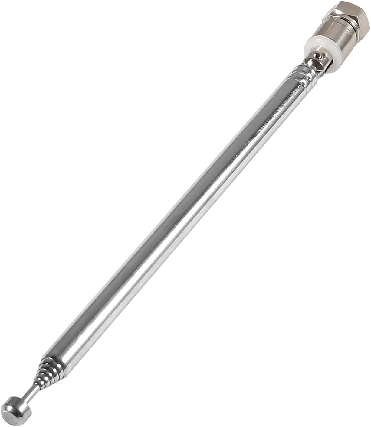 آنتن تلسکوپی FM 75 اهم با پلاگین نری F-Type و 3 عدد کانکتور برای تلویزیون داخلی AM FM رادیو استریو