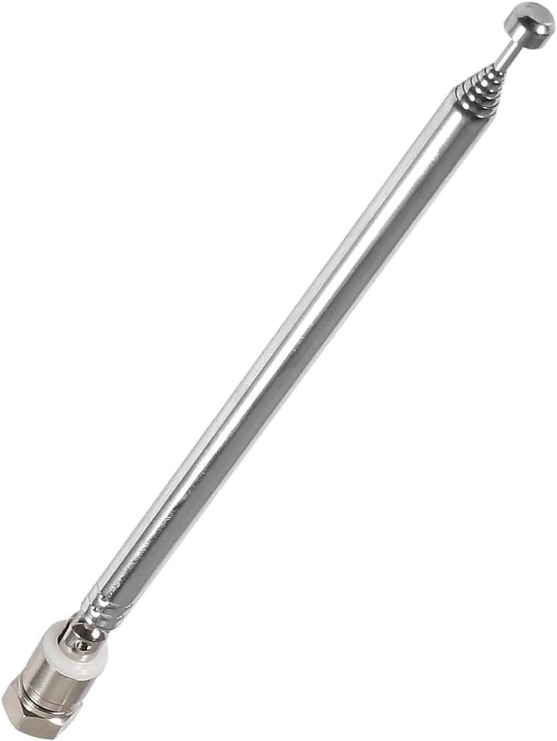 آنتن تلسکوپی FM 75 اهم با پلاگین نر F-Type و 3 عدد کانکتور برای تلویزیون داخلی، رادیو AM FM و گیرنده استریو