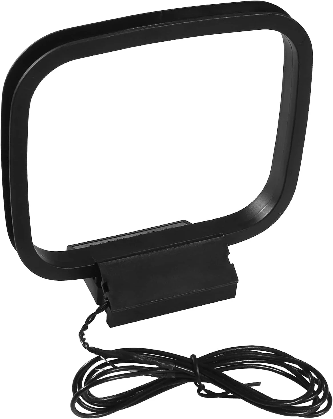 آنتن حلقه ای AM AEDIKO با کابل آداپتور اتصال سیم لخت دوقلو 2 پین، آنتن AM برای رادیو، بلوتوث، گیرنده استریو خانگی، صوتی و تصویری خانگی