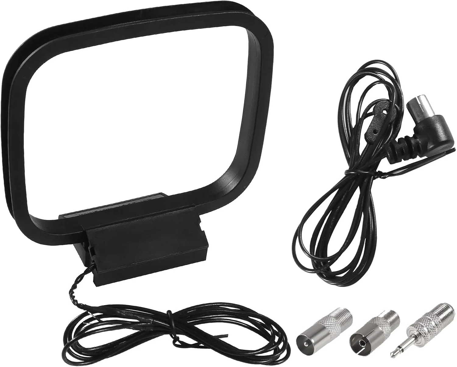 آنتن رادیویی FM 75 اهم، آنتن کواکسیال FM و آنتن حلقه AM با 3 اتصال دهنده برای گیرنده استریو خانگی داخلی، گیرنده صوتی AV سینمای خانگی