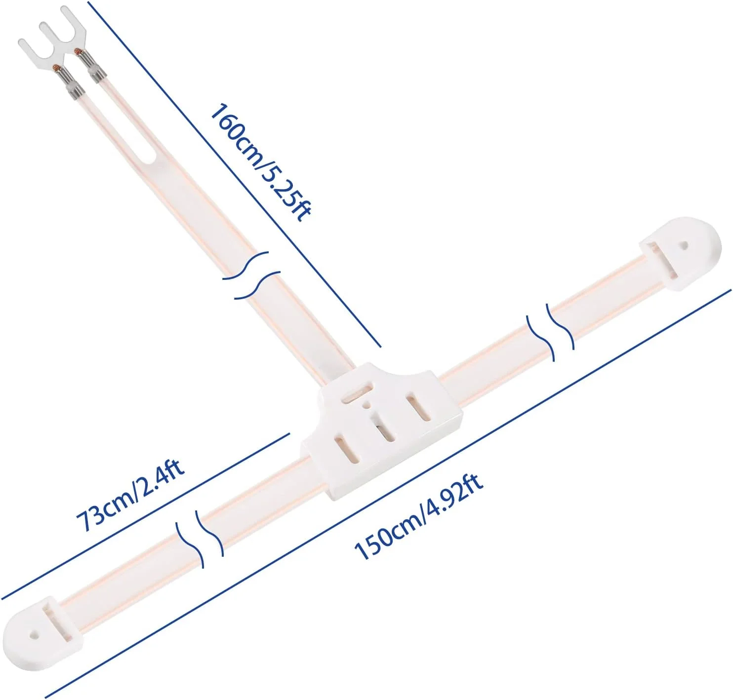 آنتن دوقطبی FM، آنتن FM شکل T با امپدانس 300 اهم + ترانسفورماتور 300 اهم به 75 اهم (بالون نوع فشاری F) برای گیرنده تیونر استریو رادیویی