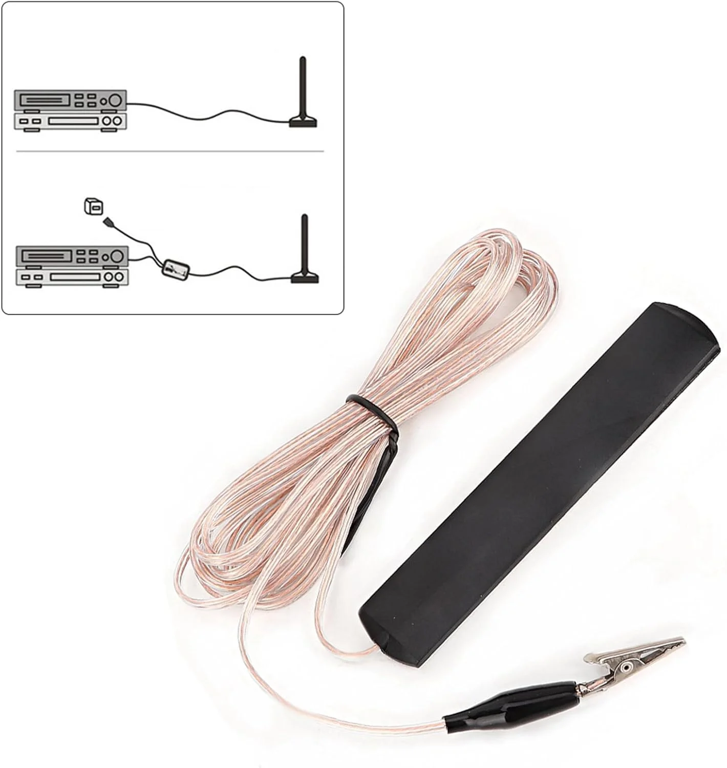 آنتن FM داخلی Acouto مدل ANT-108SE، آنتن رادیویی FM برای گیرنده تقویت کننده قدرت صوتی و تصویری رادیویی خانگی