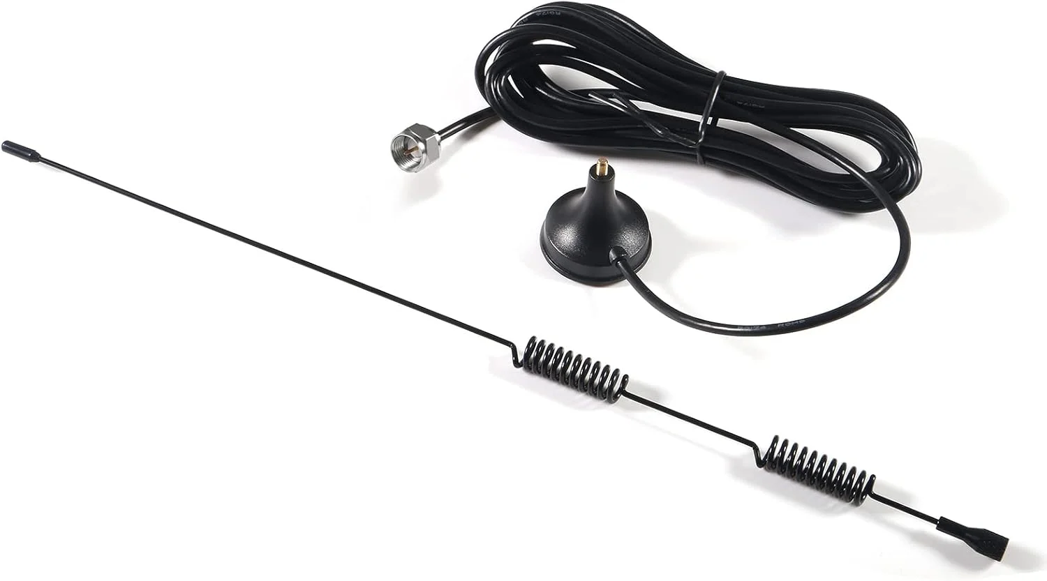 آنتن رادیویی FM با پایه مغناطیسی AEDIKO، مناسب برای رادیوهای دیجیتال DAB پایونیر، اونکیو، یاماها، مارانتز، گیرنده استریو بلوتوث، AV صوتی و تصویری (2 عدد)