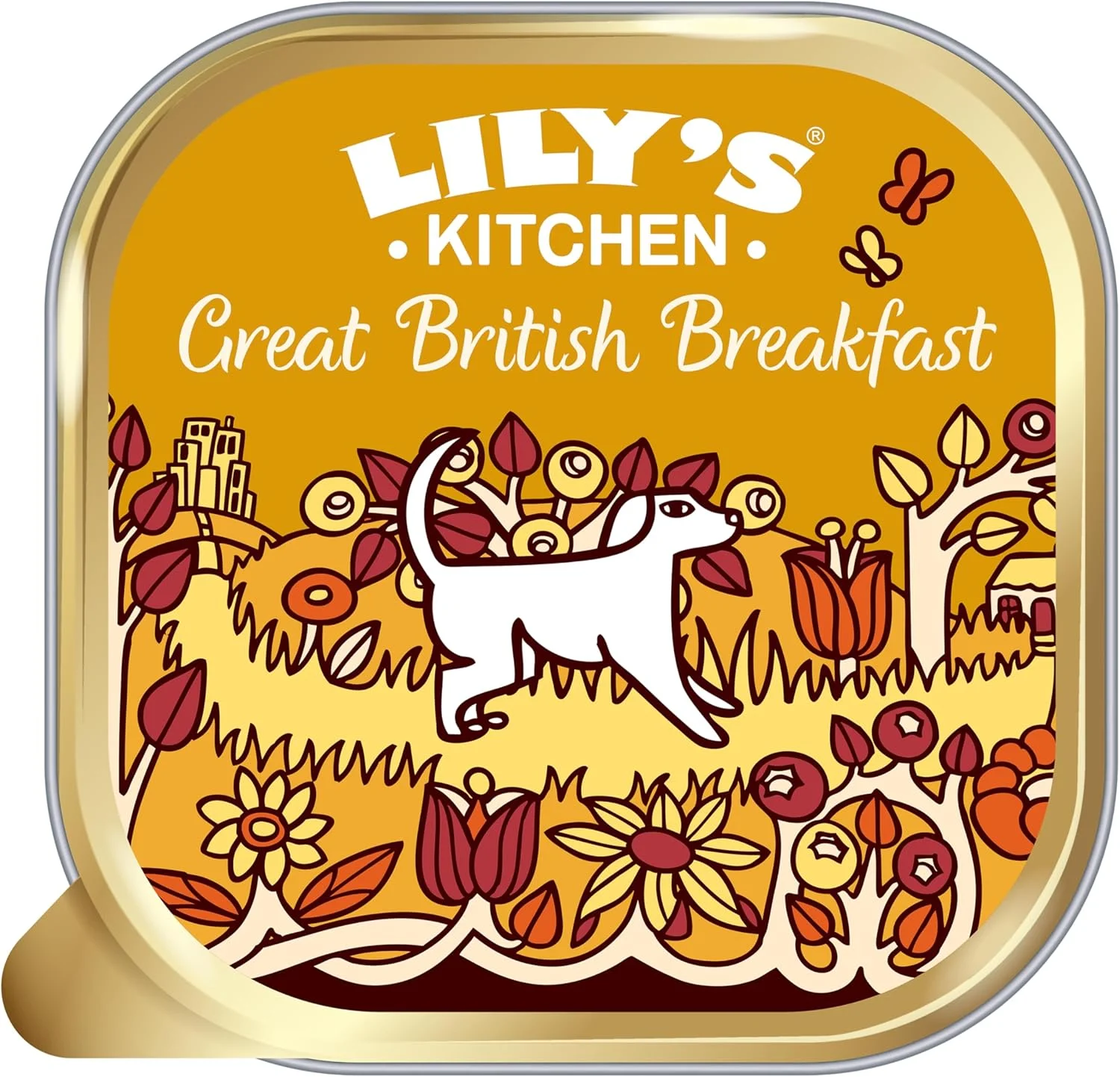 غذای مرطوب سگ با طعم صبحانه عالی بریتانیایی Lily's Kitchen، بسته 10 عددی 150 گرمی