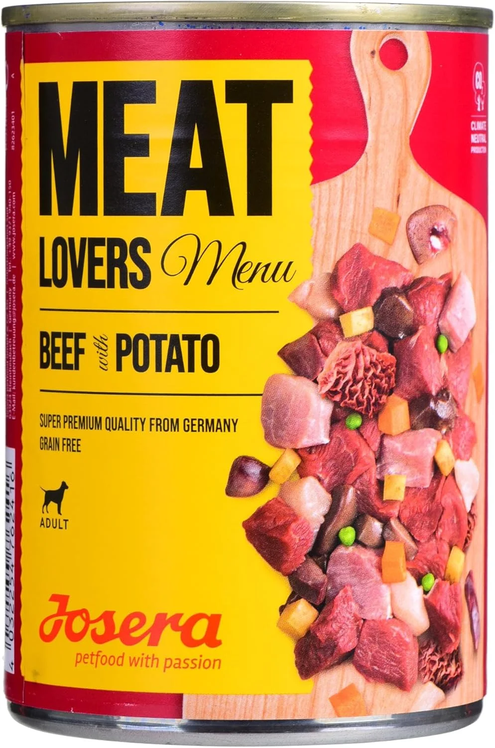 غذای مرطوب سگ جوسرا منوی گوشتخواران طعم گوشت گاو با سیب زمینی 400 گرم