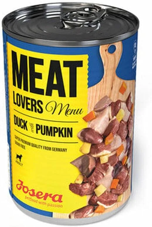 غذای مرطوب سگ جوسرا منوی گوشتخواران طعم اردک و کدو تنبل 400 گرمی