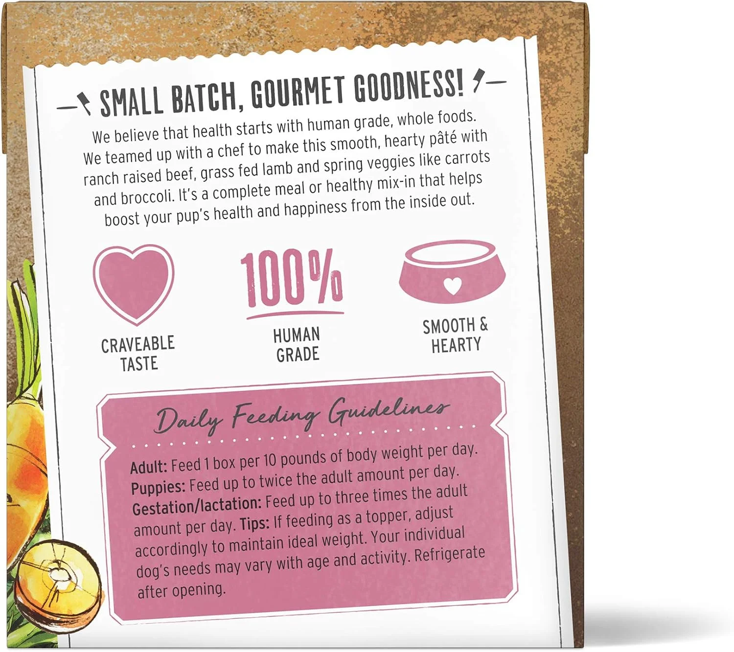 غذای مرطوب سگ با طعم گوشت گاو، بره و سبزیجات بهاری Honest Kitchen Butcher Block Pâté، 300 گرمی (بسته 6 عددی)