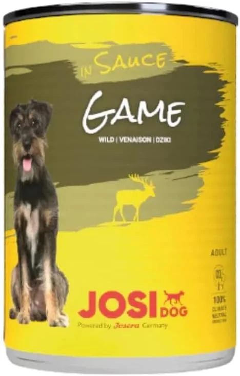 غذای مرطوب سگ بالغ جوسرا JosiDog Game in Sauce با طعم شکار - 415 گرم