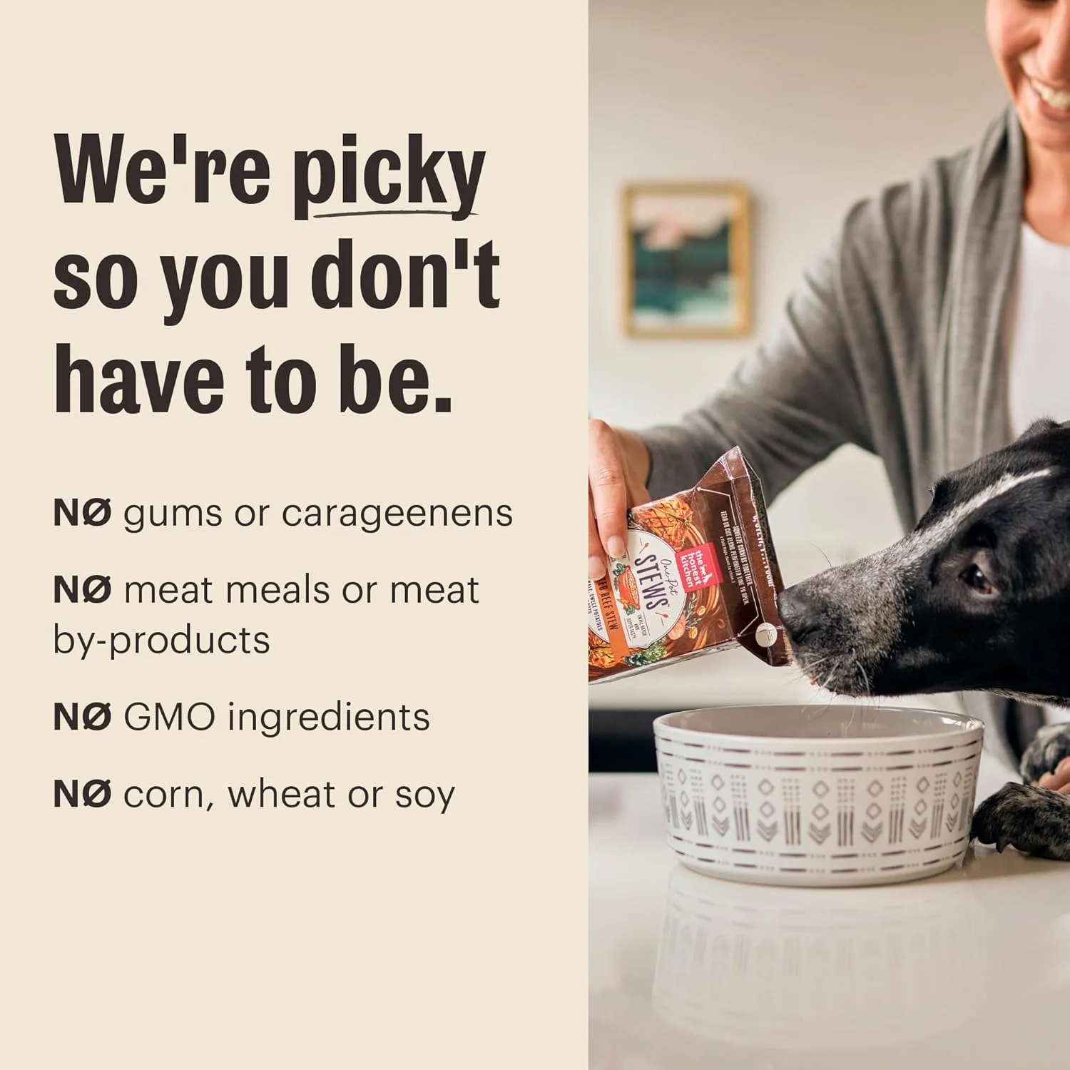 خوراک سگ نژاد کوچک The Honest Kitchen One Pot Stews، خوراک آب پز گوشت گاو و بره با لوبیا سبز و سیب زمینی شیرین، 298 گرم (بسته 6 عددی)