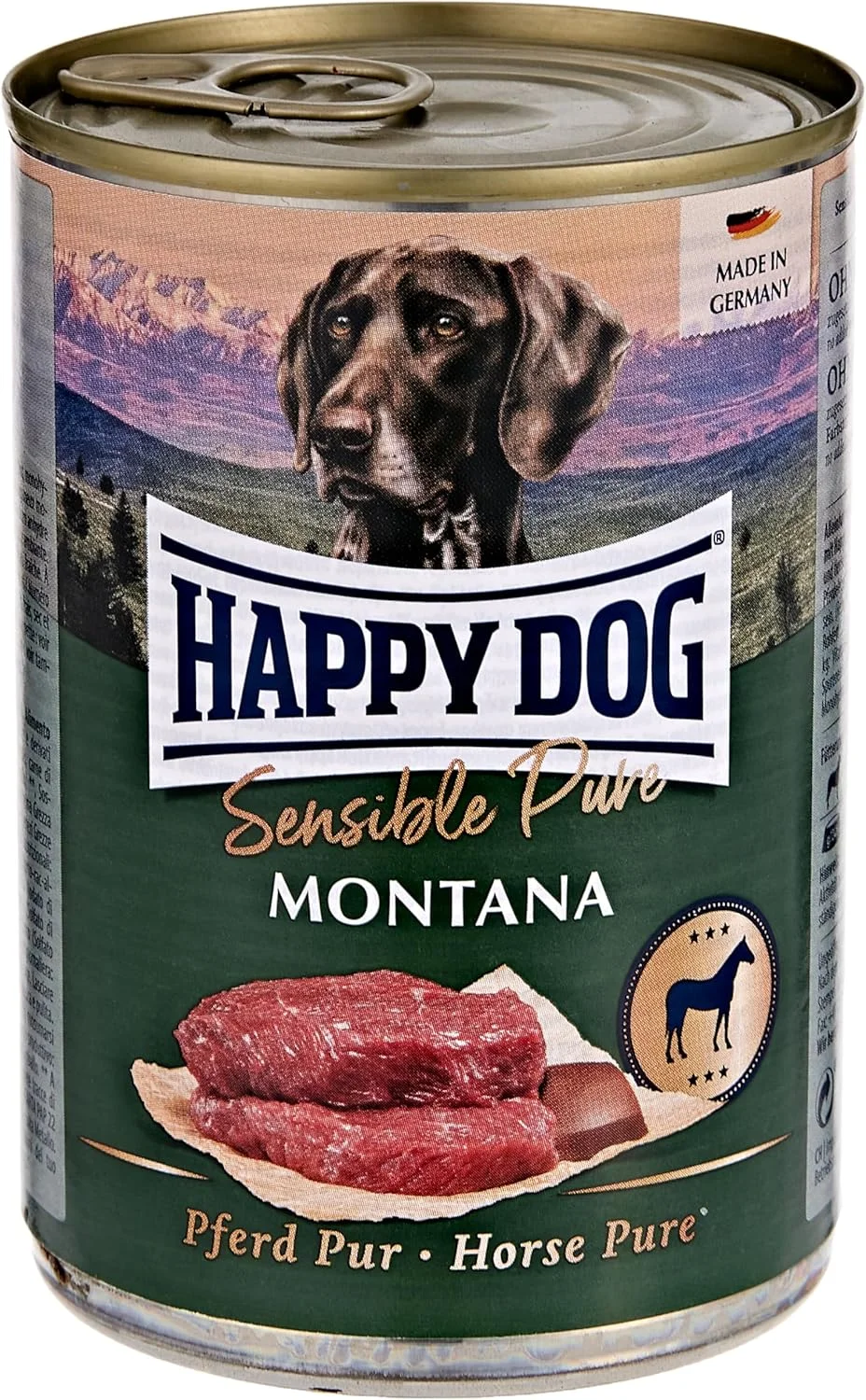 غذای سگ هپی داگ سوپریم سنسیبل اسب خالص (Pferd Pur) 400 گرم