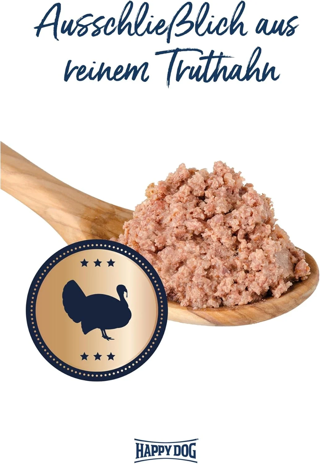 غذای مرطوب سگ هپی داگ با طعم بوقلمون خالص، 400 گرم