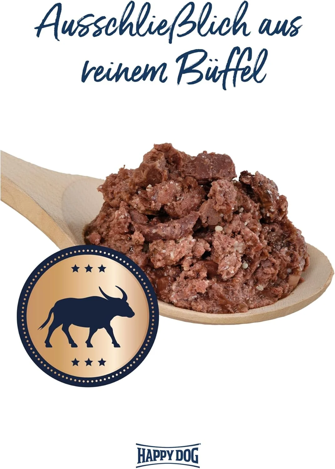 غذای مرطوب سگ هپی داگ بوفالو پیور - 400 گرم