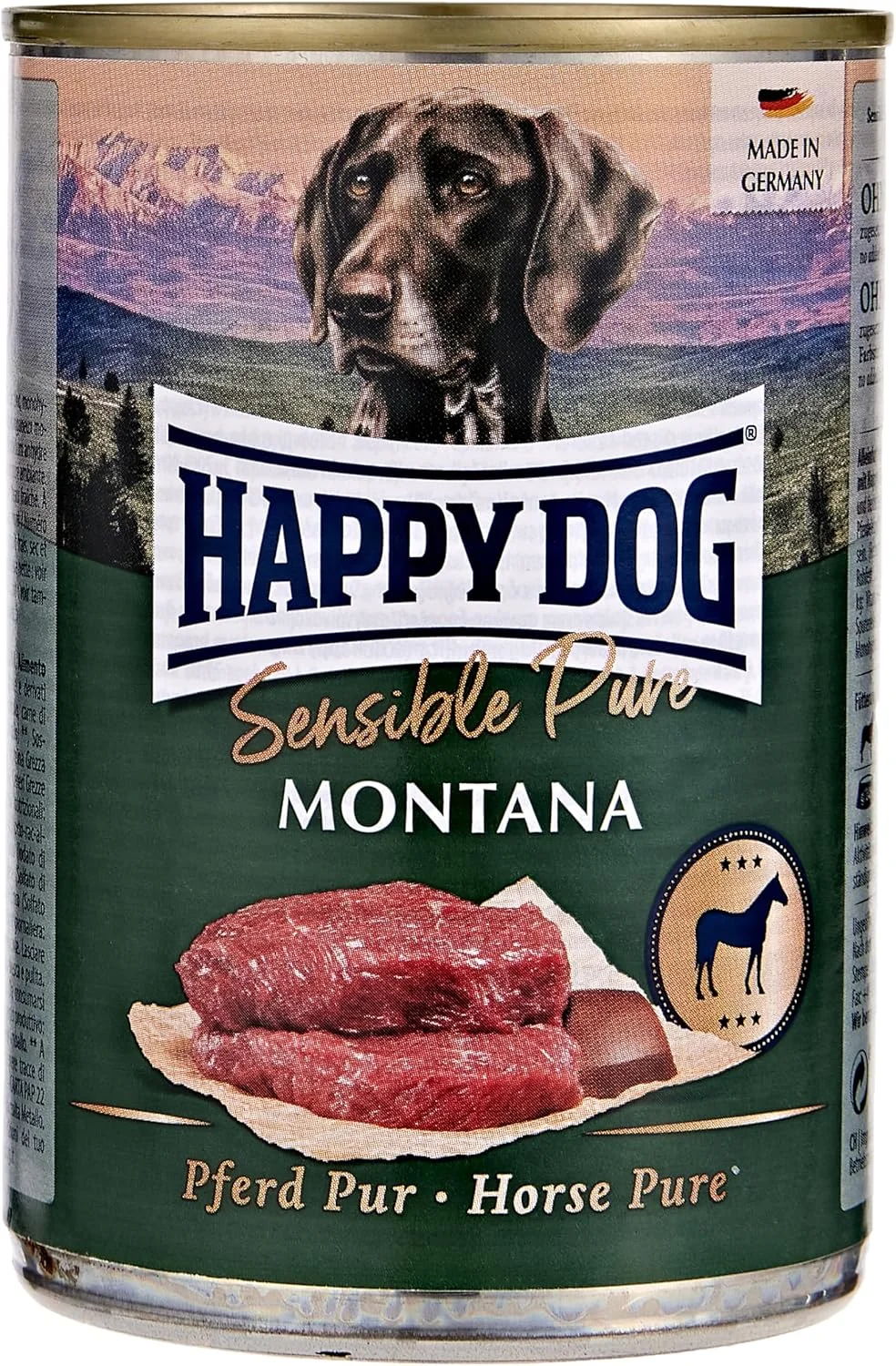 غذای سگ هپی داگ سوپریم سنسیبل اسب خالص (Pferd Pur) 400 گرم غذای سگ هپی داگ سوپریم سنسیبل اسب خالص (Pferd Pur) 400 گرم