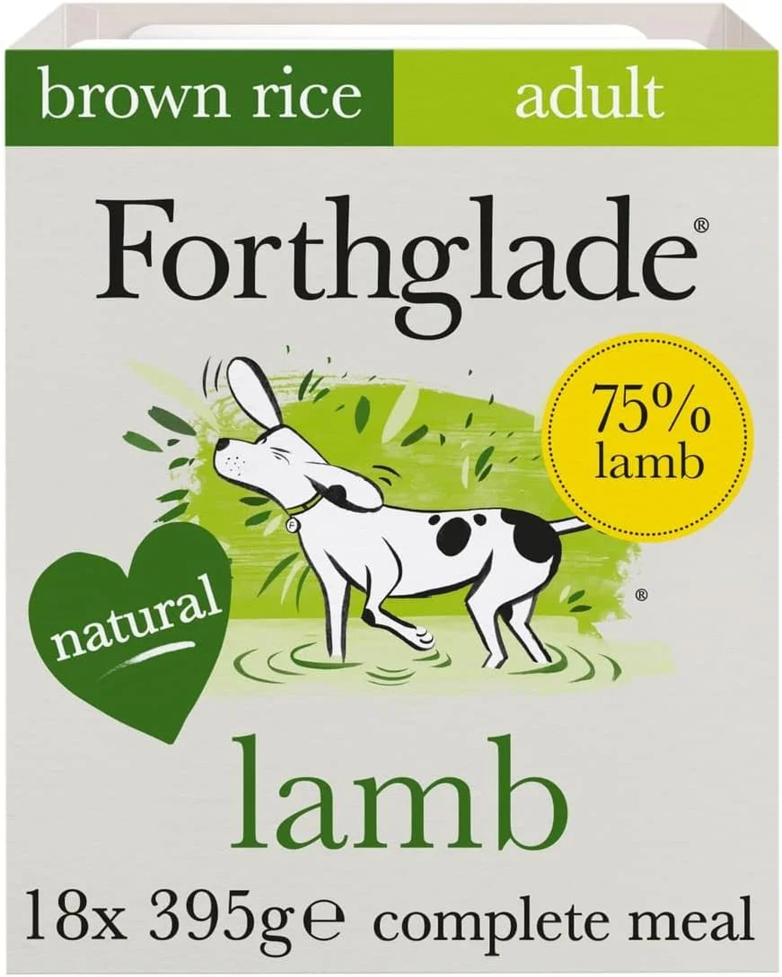 غذای کامل سگ بالغ Forthglade با طعم بره به همراه برنج قهوه ای و سبزیجات - 18 بسته 395 گرمی