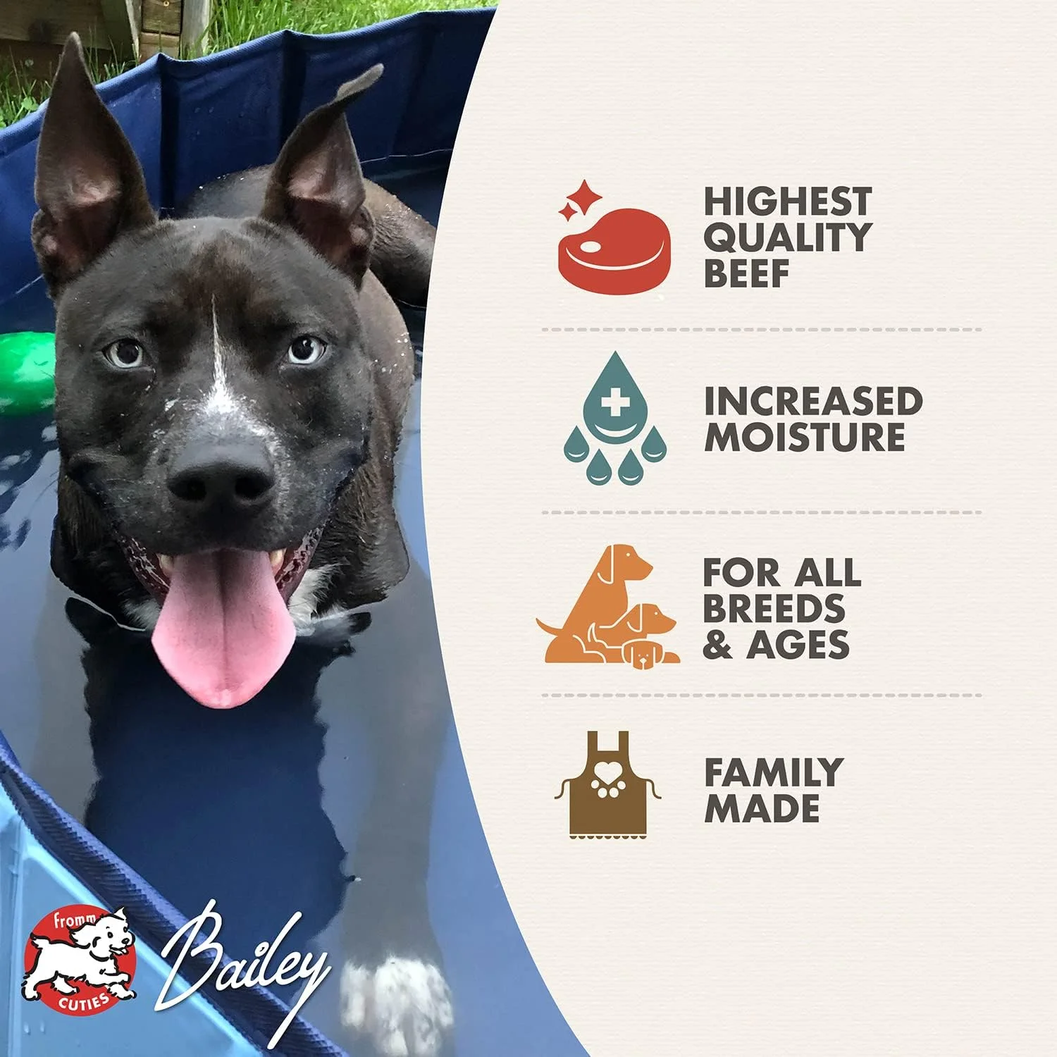 غذای سگ فروم فور استار نوتریشنالز با طعم گوشت گاو ریش ریش شده در آب گوشت - غذای مرطوب ممتاز سگ - دستور پخت گوشت گاو - بسته 12 عددی قوطی 340 گرمی