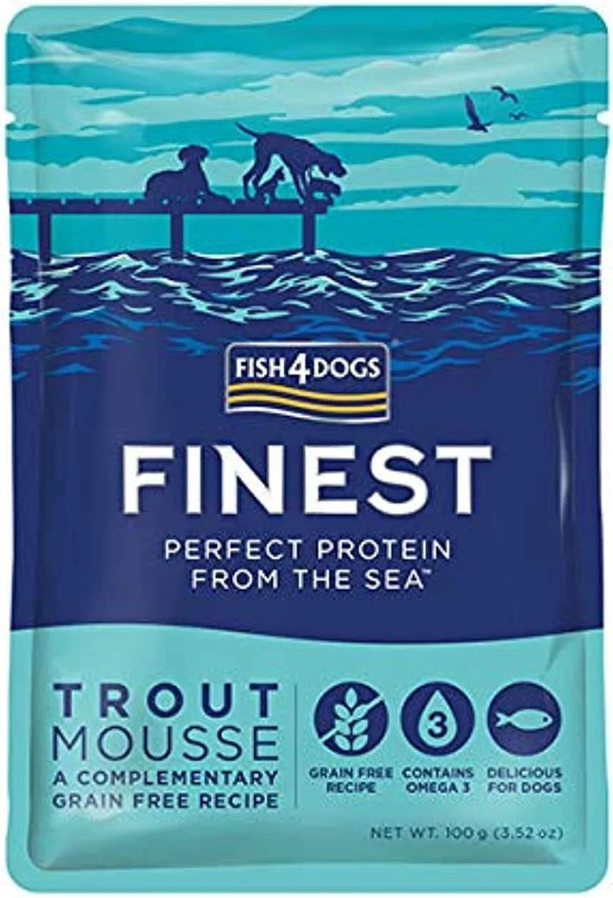 موس ماهی قزل آلای فاینست Fish4Dogs برای سگ ها 100 گرم موس ماهی قزل آلای فاینست Fish4Dogs برای سگ ها 100 گرم