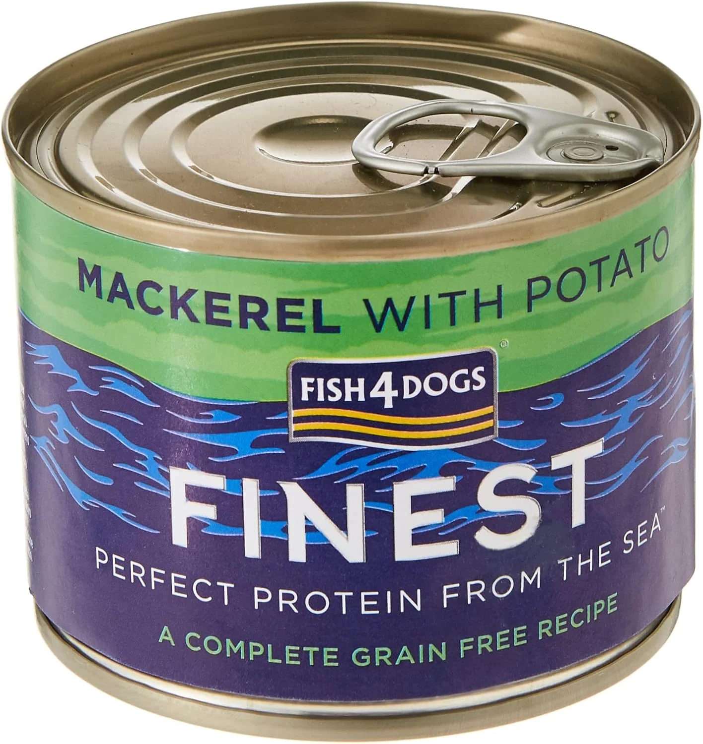 غذای مرطوب کامل سگ Fish4Dogs با طعم ماهی خال مخالی 185 گرم