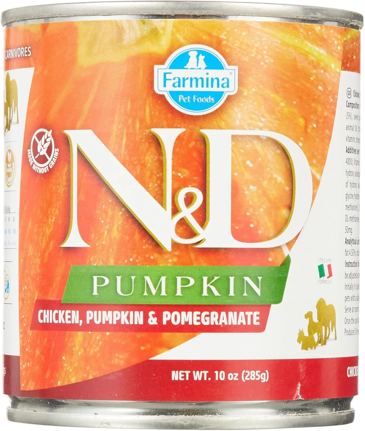 غذای مرطوب سگ فارمینا N&D مرغ، کدو تنبل و انار 285 گرم