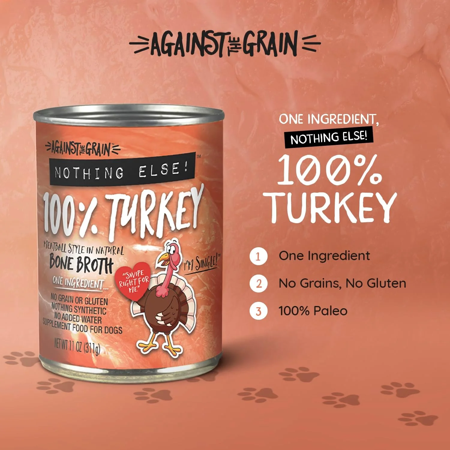 غذای سگ اونجر، Against The Grain Nothing Else! - بسته 12 عددی، 311 گرمی