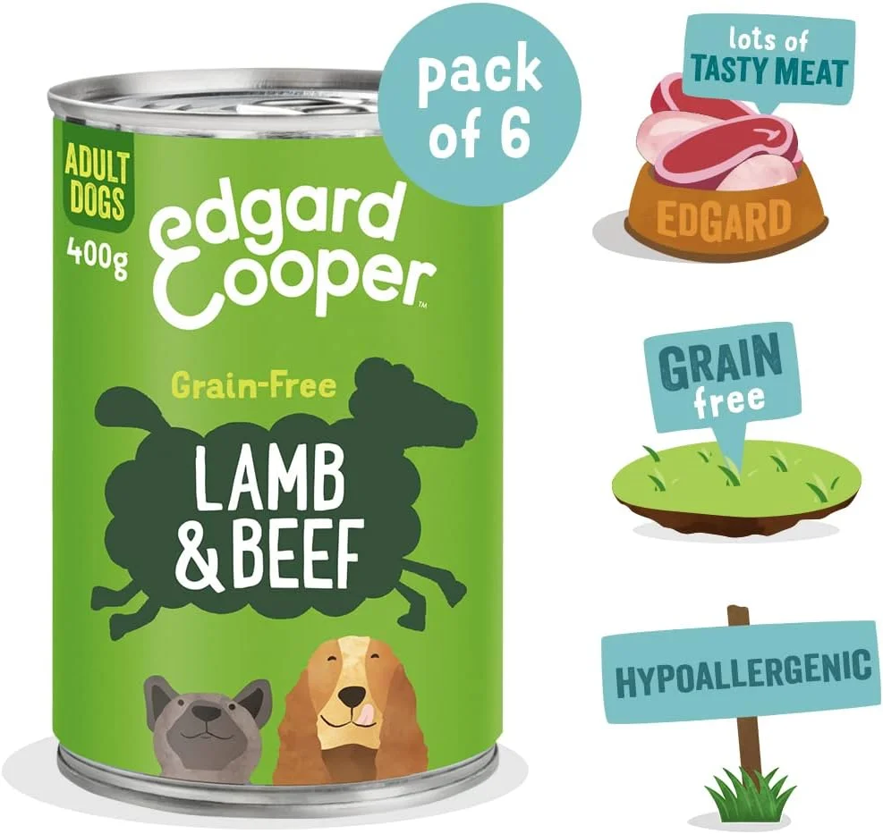 غذای مرطوب سگ بالغ ادگارد اند کوپر با طعم بره و گوشت گاو به همراه سیب و چغندر