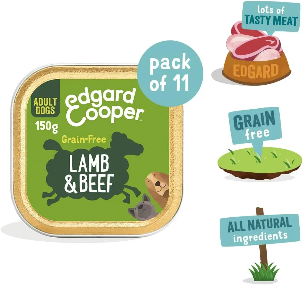 غذای مرطوب سگ بالغ ادگارد و کوپر با طعم بره و گوشت گاو به همراه هویج و سیب