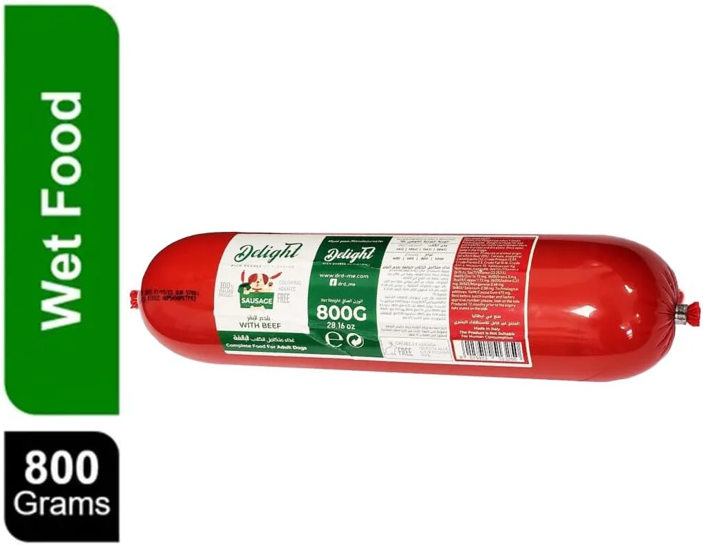 سوسیس لذیذ مخصوص سگ های بالغ با طعم گوشت گاو: یک وعده غذایی مغذی و خوش طعم (800 گرمی) سوسیس لذیذ مخصوص سگ های بالغ با طعم گوشت گاو: یک وعده غذایی مغذی و خوش طعم (800 گرمی)