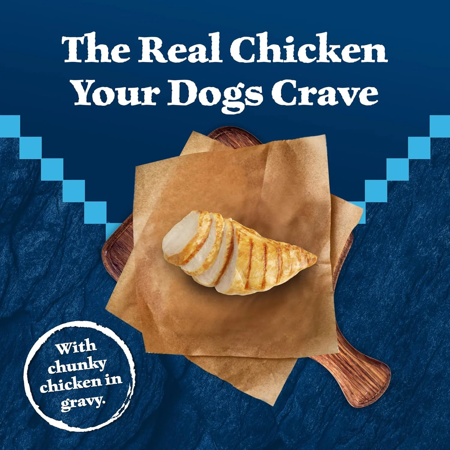 غذای مرطوب سگ با پروتئین بالا بلو بوفالو ویلدرنس ولف کریک استیو، غذای طبیعی برای سگ ها، خوراک مرغ مقوی در آب گوشت، قوطی 354 گرمی، 12 عدد