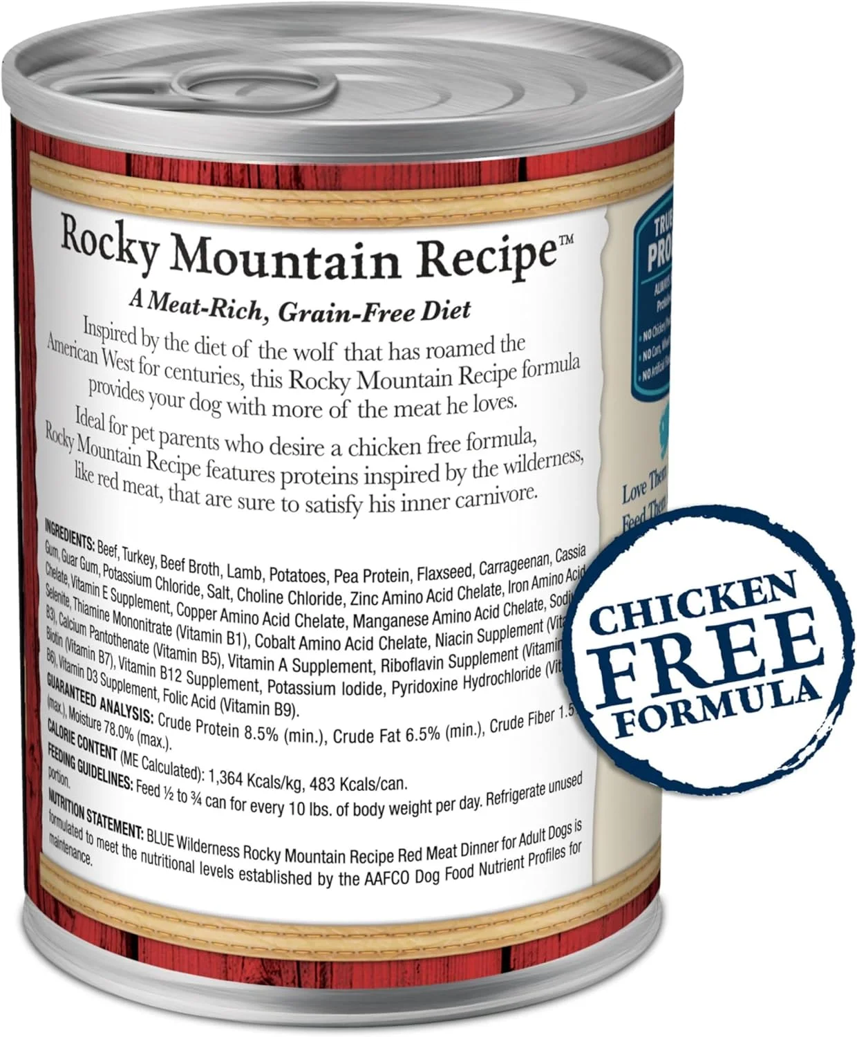 غذای مرطوب سگ بالغ بلو بوفالو ویلدرنس، پروتئین بالا و بدون غلات، تهیه شده با مواد طبیعی، دستور پخت گوشت قرمز پاته راکی مانتین، قوطی 354 گرمی (12 عدد) غذای مرطوب سگ بالغ بلو بوفالو ویلدرنس، پروتئین بالا و بدون غلات، تهیه شده با مواد طبیعی، دستور پخت گوشت قرمز پاته راکی مانتین، قوطی 354 گرمی (12 عدد)