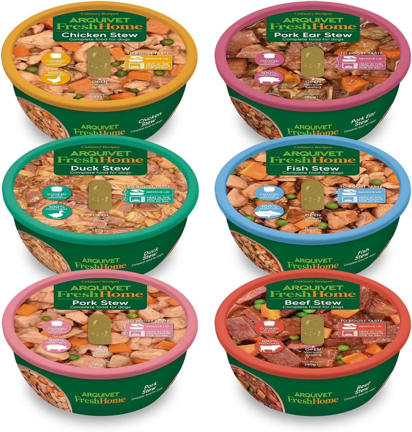 غذای مرطوب سگ آرکوییت 6 بسته 280 گرمی