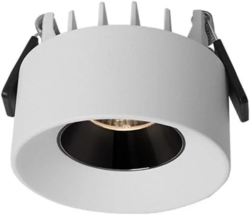 چراغ دیواری خانگی 7 وات LED، چراغ سقفی توکار، چراغ پایین آلومینیومی سفید / چراغ نمایش جواهرات، چراغ پنلی فوق العاده روشن، دکوراسیون اداری، مرکز خرید، راهرو، هتل، نور گرم 3000K-B