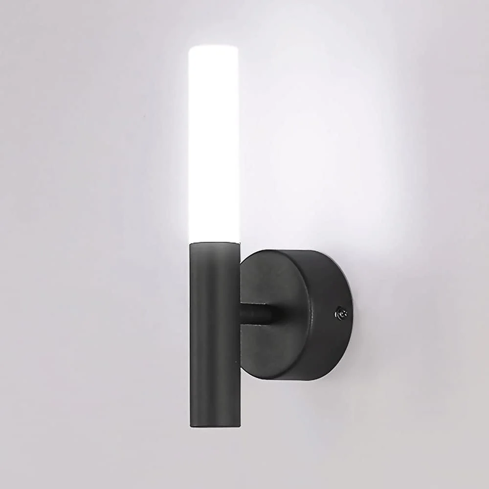 چراغ دیواری فلوت مشکی با سایه آکریلیک سفید، لامپ دیواری لوله ای فلزی بلند، چراغ های دیواری LED مدرن 3 وات، شمعدان های دیواری کنار تخت، چراغ شور دیواری استوانه ای راهرو چراغ دیواری فلوت مشکی با سایه آکریلیک سفید، لامپ دیواری لوله ای فلزی بلند، چراغ های دیواری LED مدرن 3 وات، شمعدان های دیواری کنار تخت، چراغ شور دیواری استوانه ای راهرو