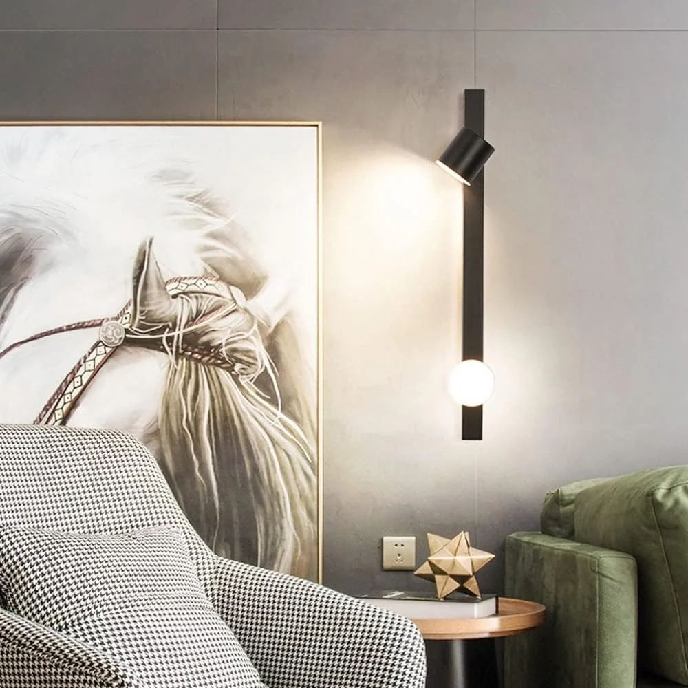چراغ دیواری مشکی قابل تنظیم کنار تخت LED، چراغ دیواری مدرن چرخشی، نورپردازی نقطه ای داخلی، چراغ های شستشوی دیوار 3000K، چراغ های بالای تخت با قابلیت چرخش 340 درجه برای اتاق نشیمن و اتاق خواب چراغ دیواری مشکی قابل تنظیم کنار تخت LED، چراغ دیواری مدرن چرخشی، نورپردازی نقطه ای داخلی، چراغ های شستشوی دیوار 3000K، چراغ های بالای تخت با قابلیت چرخش 340 درجه برای اتاق نشیمن و اتاق خواب