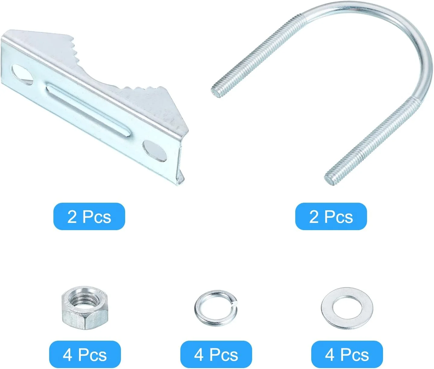 سورسینگ مپ 2 عدد کیت براکت متقاطع دکل آنتن بست U-Bolt سخت افزار نصب براکت فک V برای آنتن فضای باز، M6x52x75mm سورسینگ مپ 2 عدد کیت براکت متقاطع دکل آنتن بست U-Bolt سخت افزار نصب براکت فک V برای آنتن فضای باز، M6x52x75mm