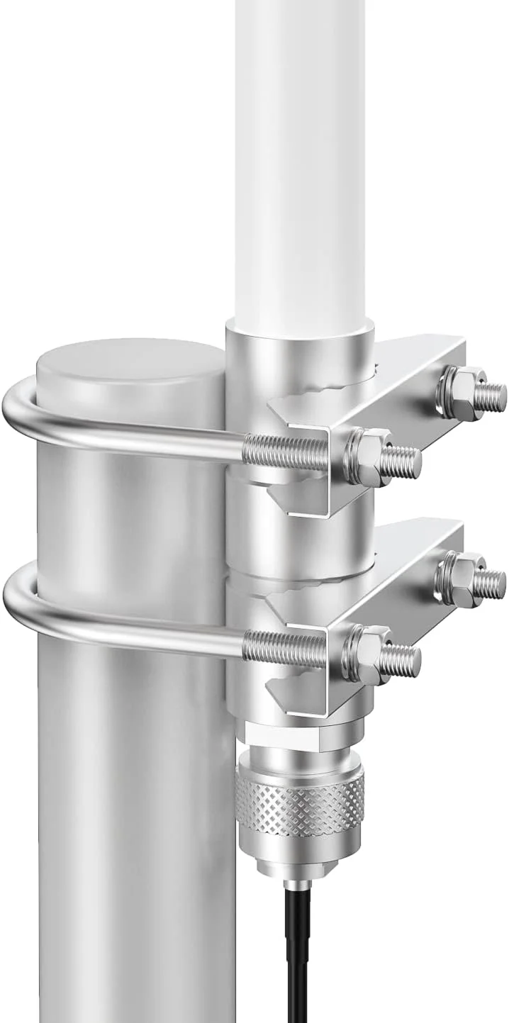 پایه آنتن هلیوم RAIGEN برای نصب روی میله، بست U ثابت، سخت افزار، براکت، مناسب برای فضای باز، پشت بام، ماینینگ Lora Hotspot، RAK Bobcat Nebra Sensecap Synchrobit MNTD (پایه استاندارد میله آنتن)