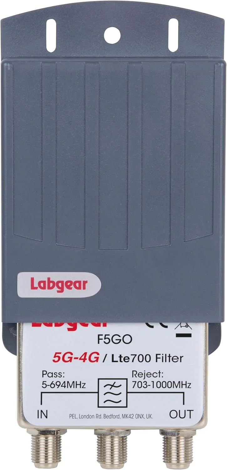 فیلتر سیگنال تلویزیون Labgear LTE 700، فیلتر تداخل خارجی دکل 5G و 4G با اتصالات F