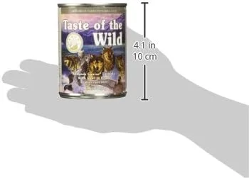 غذای سگ بدون غلات Taste of The Wild، فرمول شکارگاه های آبی با طعم مرغابی در آب گوشت، 374 گرم