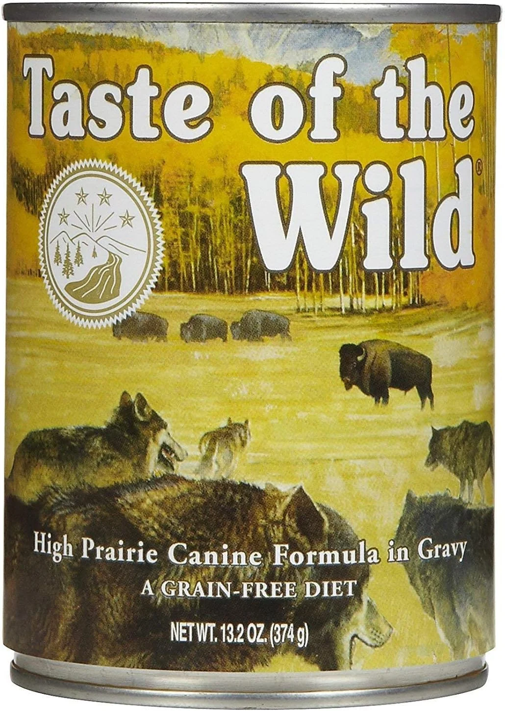 پک متنوع غذای سگ کنسروی بدون غلات Taste of The Wild - شامل طعم های Wetlands، Pacific Stream، High Prairie و Sierra Mountain (بسته 12 عددی، قوطی های 374 گرمی) از Taste of The Wild