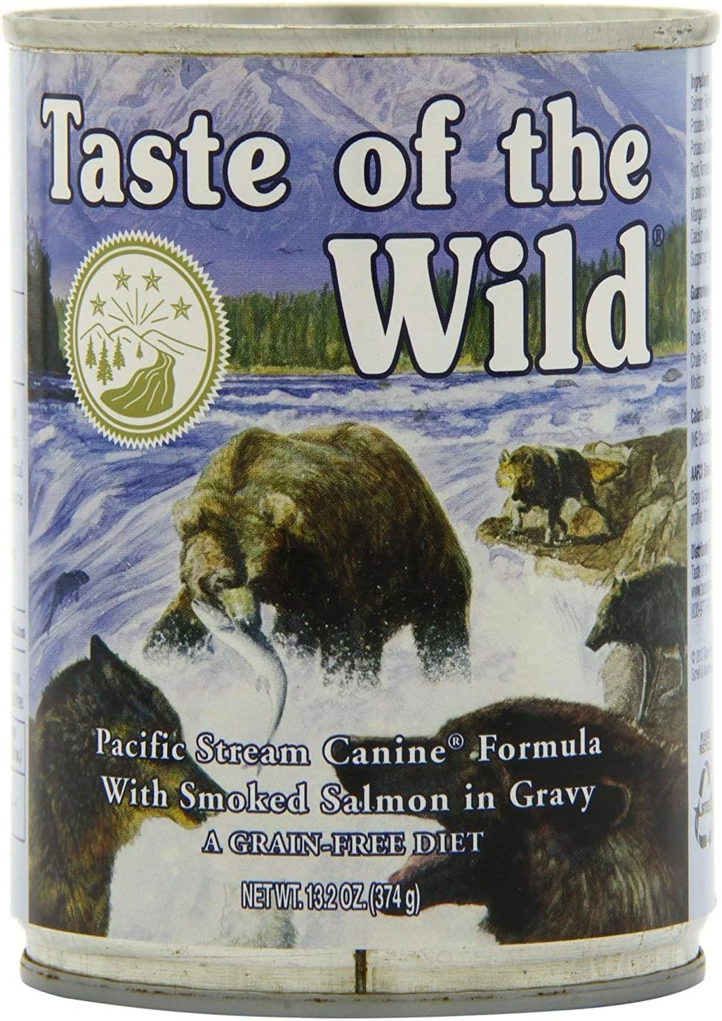 پک متنوع غذای سگ کنسروی بدون غلات Taste of The Wild - شامل طعم های Wetlands، Pacific Stream، High Prairie و Sierra Mountain (بسته 12 عددی، قوطی های 374 گرمی) از Taste of The Wild